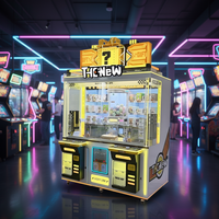 Machine à grue en anglais Funspace, jeu de prix à pièces pour les centres de jeux, garantie 1 an, fabriquée en métal durable