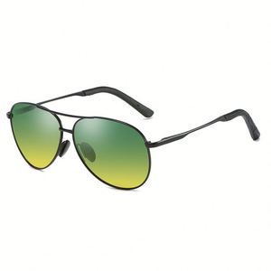 Lunettes de soleil polarisées de pilote personnalisées avec logo, qualité supérieure, pour la conduite, protection UV400, vision nocturne, pour hommes - Product Image 6