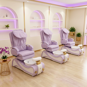 ชุดเฟอร์นิเจอร์ร้านทำเล็บหรูหราแบบครบวงจรปี 2026 โซลูชั่นสั่งทำพิเศษสำหรับร้านค้าทั้งร้าน พร้อมโต๊ะทำเล็บมือ เก้าอี้ทำเล็บเท้า เก้าอี้สปา และเตียงเสริมสวย - Product Image 2