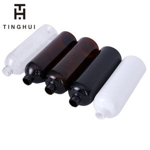 Hot Sale in Africa 1000ml Transparent <b>Black</b> White Amber Plastic Bottle Pet Cosmetic <b>Hair</b> Oil Bottle Shampoo Lotion <b>Gel</b> Bottle - Product Image 5