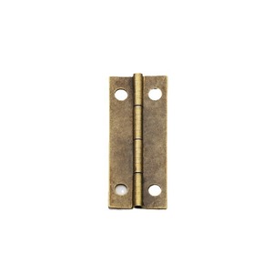 Charnière de meuble 42x17mm en fer à montage en surface, Bronze, Argent, Jaune, Durable, pour boîte en bois - Product Image 5
