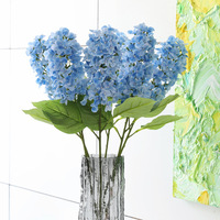 Bunga Hydrangea Pagoda Buatan Pabrik SPR, Cetak 3D Realistis, Kepala Bunga Besar untuk Dekorasi Pernikahan & Halloween