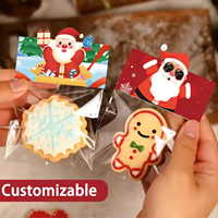 Personnalisable Impression Conception Papier En-tête Carte Cintre Chaussette Support Cookies Topper Avec Euro Trou