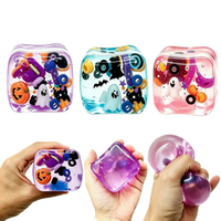 Jouets anti-stress à rebond lent en forme de bloc de glace, style maltose, en forme de coquillages marins, thème Halloween, pour l'exportation