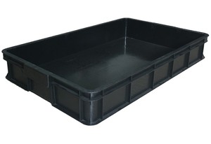 HAOSEN HS-1914 <span class=keywords><strong>Cassa</strong></span> in Plastica PP Multifunzionale Resistente all'Usura Impilabile con <span class=keywords><strong>Fondo</strong></span> Rinforzato Pratica e Conveniente per la Spedizione - Product Image 4