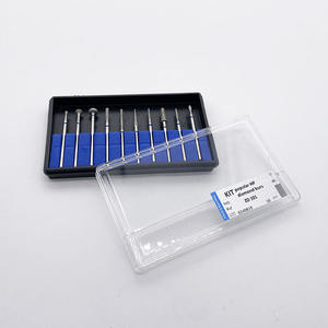 Cina elettrolitica a grana media 10 pezzi popolare HP handpiece dentale laboratorio <span class=keywords><strong>zirconia</strong></span> macinato lucidatura per fresa dentale diamantata kit - Product Image 3
