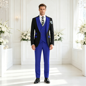 Traje de esmoquin para <span class=keywords><strong>hombre</strong></span> al por mayor, personalizado, <span class=keywords><strong>elegante</strong></span>, de boutique, conjunto de 3 piezas, <span class=keywords><strong>ropa</strong></span> de lujo para invitados de boda - Product Image 1