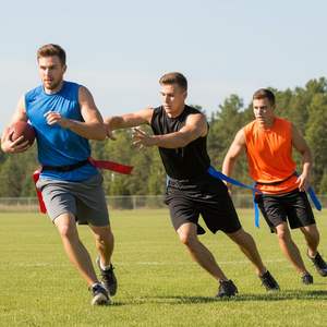 Ceinture de football américain en sangle avec boucle, couleur vive, réglable, équipement d'entraînement de compétition, PVC - Product Image 6