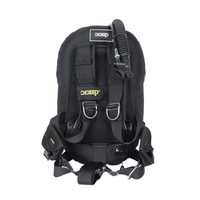 DIEDDP - Placa de Soporte Doble para Buceo, Modelo Flyback BCD Profesional, Control de Estabilidad, Material de Nailon Ligero