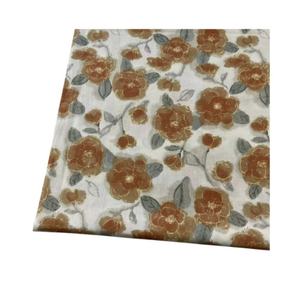 Desain bunga besar nyaman gaya tradisional kain katun lembut Jacquard metalik untuk anak perempuan pakaian tekstil rumah wanita - Product Image 5