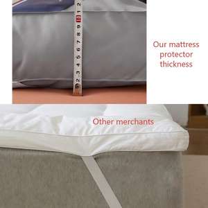 แผ่นรองที่นอน/<span class=keywords><strong>ท็</strong></span><span class=keywords><strong>อป</strong></span><span class=keywords><strong>เปอร์</strong></span>แบบหนาสำหรับใช้ในบ้านและโรงแรม บรรจุด้วยใยสังเคราะห์ทดแทนขนเป็ด พร้อมปลอกป้องกัน<span class=keywords><strong>ที่นอน</strong></span> - Product Image 4