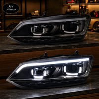 Für Volkswagen VW Polo 2011-2018 LED-Scheinwerfer-Set Laser-Projektor-Linse DRL Blinker Frontleuchte Upgrade-Ersatz