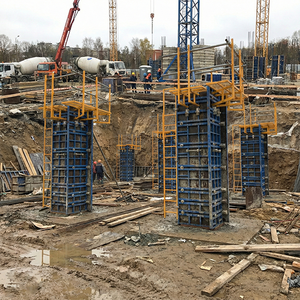 Système de coffrage en acier réglable Minglei pour colonnes, avec panneaux en contreplaqué marin et cadre métallique en <span class=keywords><strong>béton</strong></span> - Product Image 4