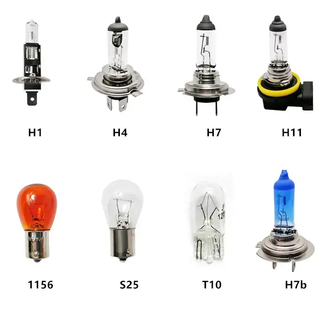 Lâmpada de farol de carro xenon 12v, alta qualidade, h1, luz halógena, 12v, 100w, 4800k, h7, h3, h4