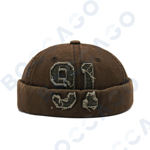 <span class=keywords><strong>Gorra</strong></span> Docker sin Visera, Diseño 2026, <span class=keywords><strong>91</strong></span> Parches, Estilo Retro Vintage Lavado, Hebilla de Ajuste Metálica, Unisex para Adultos - Product Image 3