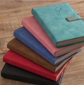 Factory Customized Logo Premium Leather Cover Magnetic A5 Thickened Double-sided Business Office Notebook Sewing Gift Option - Product Image 2