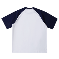 T-shirt à manches courtes raglan 250 g/m², T-shirt de baseball vierge en gros pour sublimation/broderie, livraison directe disponible