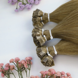 Estensioni di Capelli Umani Vergini 100% Remy con Punte Piatte a Doppia Trama Russa, Prezzo di Fabbrica 2026 - Product Image 1