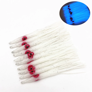 8cm luminosi a forma di ago gonne di calamari morbide <span class=keywords><strong>esche</strong></span> di polpo <span class=keywords><strong>esche</strong></span> da affrontare artigianato per Jigging Squidy Soft Lure Jig - Product Image 4