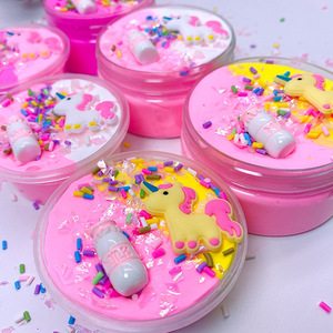 Kit de slime coloré en argile PVA, slime beurre, slime pailleté licorne pour enfants - Product Image 6