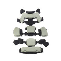 Inserts de protection universels en mousse EVA absorbant la transpiration, en coton, pour casque tactique, kits d'amortissement en éponge OEM/ODM