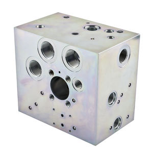 Изготовленные на заказ алюминиевые высокопрочные железные Стальные Гидравлические клапанные коллекторы, высокоточная обработка, инженерные детали OEM - Product Image 3