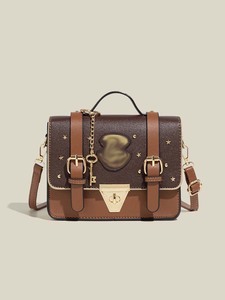 Sac messager portable en PU de style britannique, transfrontalier, co-marqué, thème Sorcellerie et Magie de l'École de Poudlard - Product Image 2