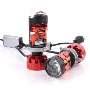 Lente de Proyector LED Mini Prilight <span class=keywords><strong>PX8</strong></span> H4, 155 W, 16500 LM, 6500 K, Lente de Proyector Bi-LED de Doble Lente para Iluminación Automotriz - Product Image 1