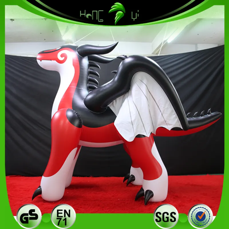 Hongyi Custom Inflatable Red Zenith Flying Dragon For Sale