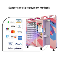 Machine distributrice d'imprimantes à ongles DIY avec écran LED en verre trempé, options de paiement multiples, expédition automatique – Idéale pour les entreprises de beauté