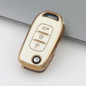 2024 nóng bán Vàng Cạnh TPU Bìa chính phù hợp cho Renault Clio espace 5 Thạc sĩ xe buýt Talisman <span class=keywords><strong>megane</strong></span> bảo vệ túi chủ phụ kiện - Product Image 2