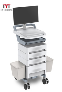 Carrito Móvil Económico para Consultas Remotas HOCHEY MEDICAL, Soporte Portátil para Monitor, Carro de Trabajo Móvil para Computadora en Clínica - Product Image 6