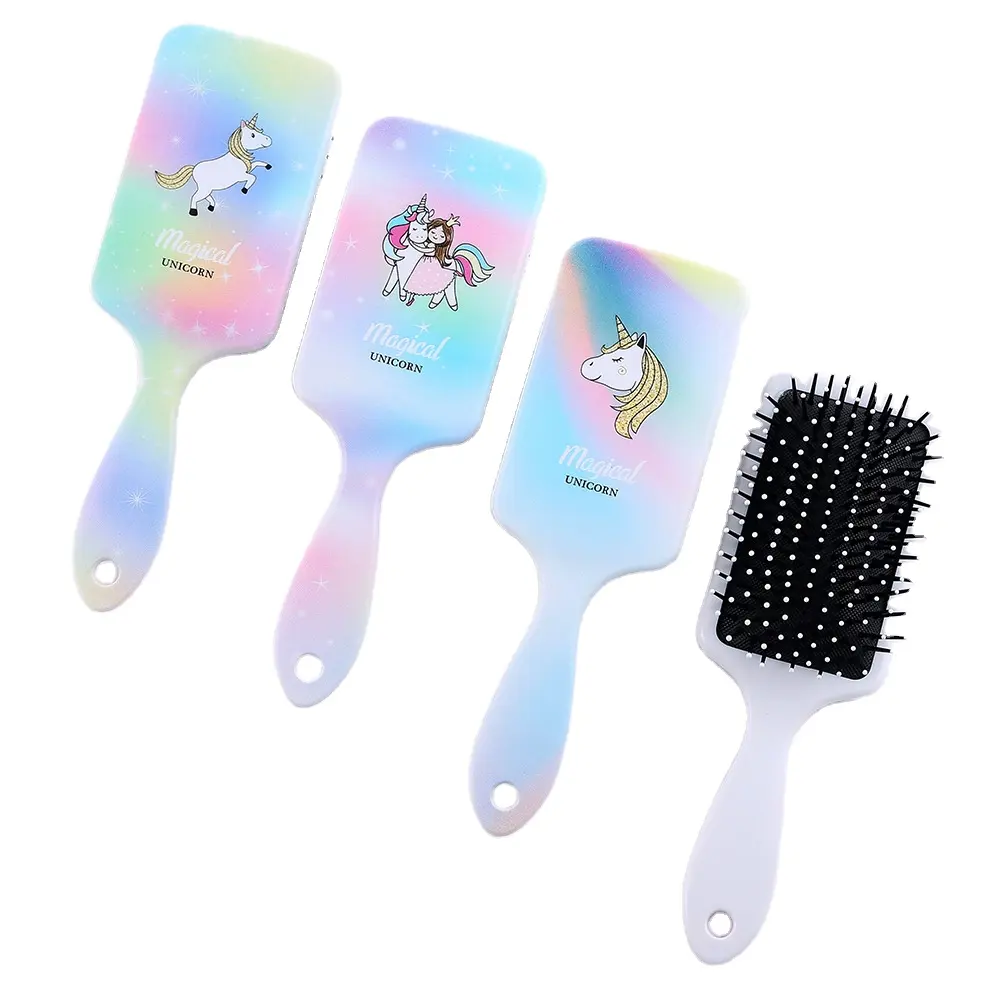 Yaeshii children cartoon animal cute styling hair brush shower wet detangling waterproof and simple clear massage Comb