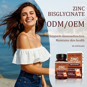 Cápsulas de Bisglicinato de <span class=keywords><strong>Zinc</strong></span> OEM 95mg - Suplemento Dietético para el Apoyo Inmunológico y la Salud de la Piel para Adultos, 2 Cápsulas Diarias, Paquete de 60 Cápsulas - Product Image 2