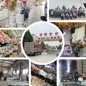 ซุ้มดอกไม้ประดิษฐ์ทำจากผ้าไหมแบบมินิมอลสำหรับงานแต่งงานในเมืองและนิทรรศการแกลเลอรี่คุณภาพเยี่ยม - Product Image 6