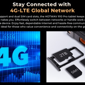 Hotwav Rugged <b>Tablet</b> <b>PC</b> 10.1 Inch 8+256GB Android 14 Global 4G 10800mAh Rear 13MP Front 5MP Camera OTG Hotwav Pad R10 Pro - Product Image 4
