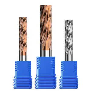 HUHAO yüksek tokluk diş kaba parçacıklar uç frezesi çelik sert Metal Cnc freze için kesici 2010081601