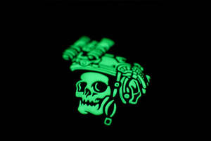 Lady of Darkness PVC patch Glow in the Dark Custom <span class=keywords><strong>Hook</strong></span> And <span class=keywords><strong>Loop</strong></span> Soft 3D PVC gomma Patch - Product Image 2