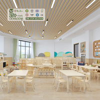 Meubles pour enfants en bois écologiques modernes Hikeylove, approuvés pour les écoles maternelles, table 4 places, école, crèche