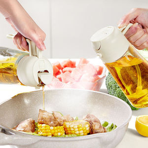 Ménage Pot de pulvérisation d'huile <span class=keywords><strong>comestible</strong></span> friteuse à air bouteille de pulvérisation d'huile atomiseur de contrôle d'huile de cuisine bouteille de pulvérisation continue à haute pression - Product Image 4