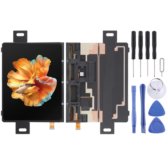 100% Tested Original Foldable AMOLED Material LCD Main Screen and Digitizer Full Assembly for Xiaomi Mi Mix Fold LCD Flex Cable