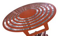 Weihuo – poêle à crêpes plate en aluminium, 30/35/40/45/50CM, plaque ronde, plaque antiadhésive, poêle Tawa, vente en gros