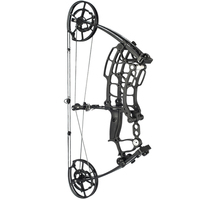 Arco de Caza de Aluminio Junxing Archery M109K 40-65lbs, 380 Fps, para Flechas y Bolas de Acero