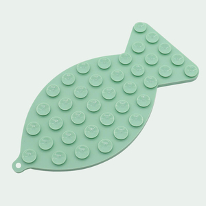 Tapis de léchage en silicone en gros, grand stock, style poisson, pour chiens et chats, gamelle anti-glouton avec ventouse pour l'eau - Product Image 6