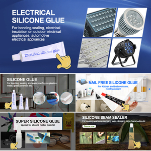 Tubo de Aluminio con Logotipo Personalizado, Adhesivo de Silicona Impermeable/Sellador de Silicona para Unir Plásticos, Vidrio, Metal y Gomas - Product Image 6