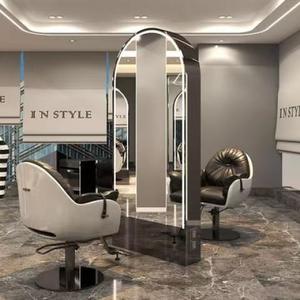 Estación de Espejo LED de Lujo Moderna 2025 para Salón de Belleza y Peluquería - Product Image 1