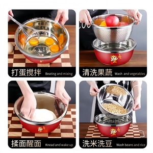 Colador de Acero Inoxidable con Recipiente, Escurridor de Verduras y Arroz, Tazón Multifuncional para Cocina - Product Image 5