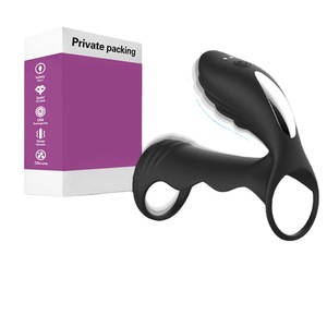 Silicone Waterproof Vibration Penis <strong>Ring</strong> Set for Men Adult Sex Toy with <strong>Phimosis</strong> Resistance Delay Sex Time Male/Female Resonance - Product Image 6