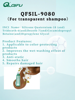 Silicone Quaternier-18 (et) Tridecéth-6 (et) Décéth-7 (et) Cocamidopropyl Bétaïne (et) Dipropylène Glycol