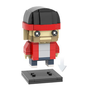 MOC7528 Jesse Pinkman 145 Uds. Ladrillos de cabeza cuadrada un personaje de <span class=keywords><strong>película</strong></span> Breaking Bad ensamblar bloques de construcción educativos juguetes para niños - Product Image 6